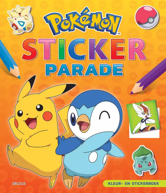 Een Kleur-en stickerboek Deltas Pokémon Sticker Parade koop je bij L&N Partners voor Partners B.V.