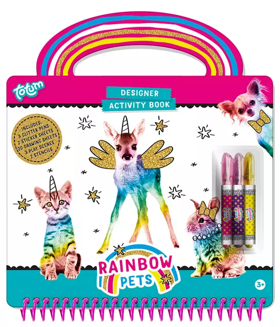 Activiteitenboek Totum Rainbow Pets designer