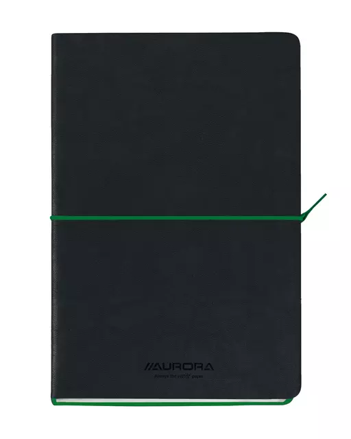 Een Notitieboek Aurora Tesoro A5 192blz lijn 80gr groen koop je bij KantoorProfi België BV
