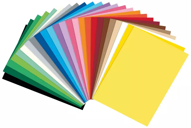Een Knutselpapier Folia A4 100vel 25 kleuren koop je bij Van Leeuwen Boeken- en kantoorartikelen