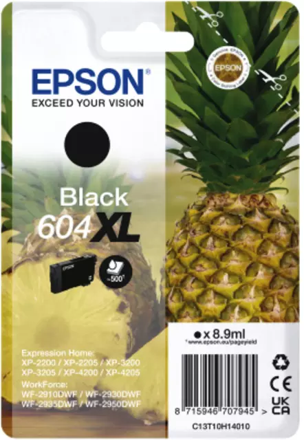 Een Inktcartridge Epson 604XL T10H14 zwart koop je bij EconOffice