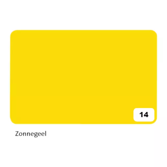 Een Fotokarton Folia 2-zijdig 50x70cm 300gr nr14 zonnegeel koop je bij Goedkope Kantoorbenodigdheden
