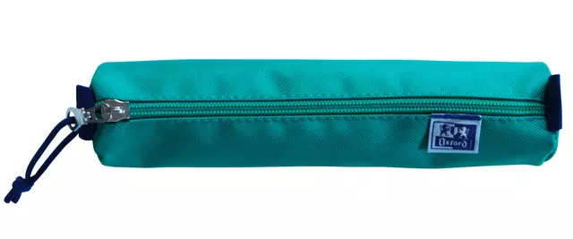 Pennenetui Oxford rond turquoise