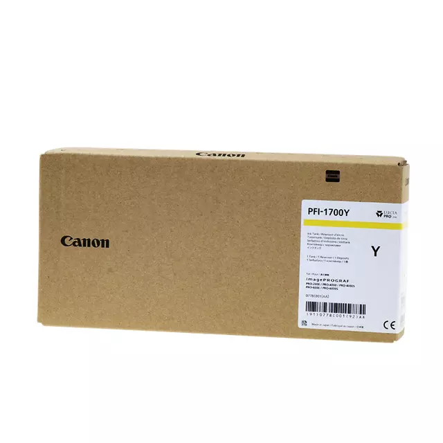 Een Inktcartridge Canon PFI-1700 geel koop je bij EconOffice
