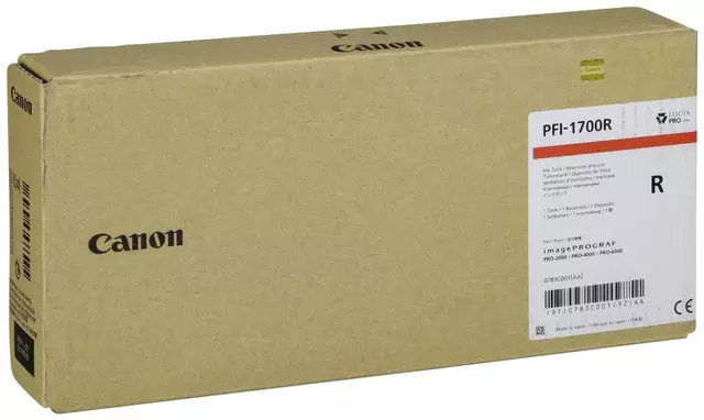 Een Inktcartridge Canon PFI-1700 rood koop je bij EconOffice