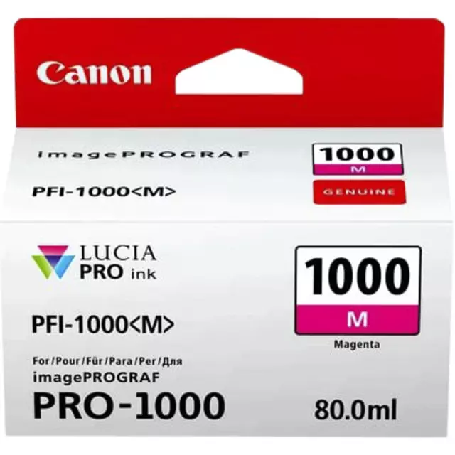 Een Inktcartridge Canon PFI-1000 rood koop je bij EconOffice