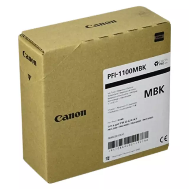 Een Inktcartridge Canon PFI-1100 mat zwart koop je bij QuickOffice BV