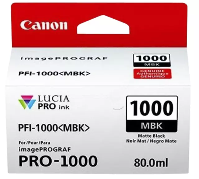 Inktcartridge Canon PFI-1000 mat zwart