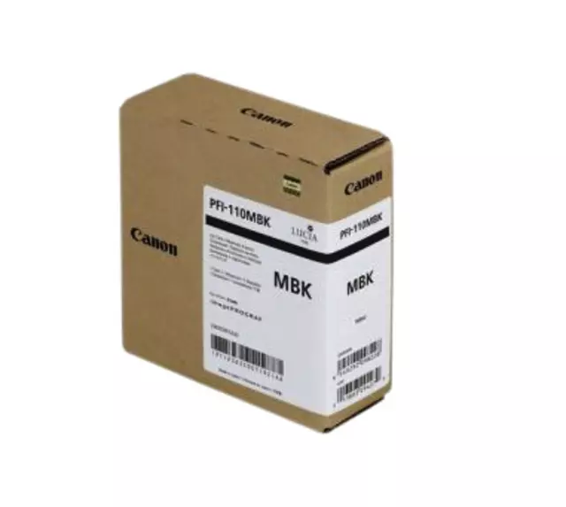 Een Inktcartridge Canon PFI-110 mat zwart koop je bij QuickOffice BV