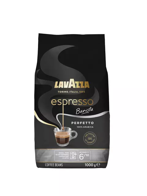 Een Koffie Lavazza espresso bonen Barista Perfetto 1kg koop je bij MV Kantoortechniek B.V.