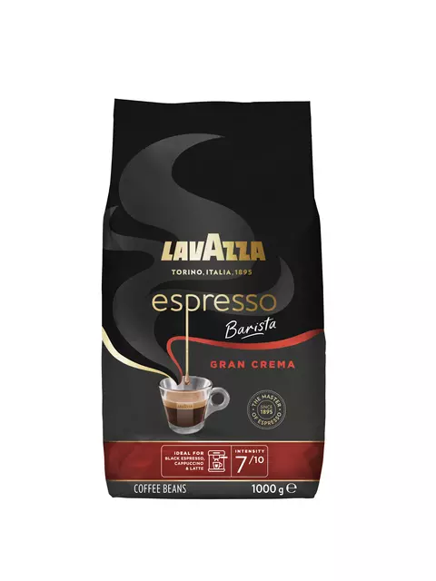 Een Koffie Lavazza espresso bonen Barista Gran Crema 1kg koop je bij KantoorProfi België BV