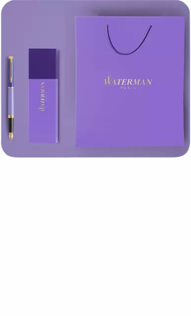 Een CADEAUTAS EN SLEEVE WATERMAN PAARS EN BLAUW koop je bij Kantoorvakhandel van der Heijde