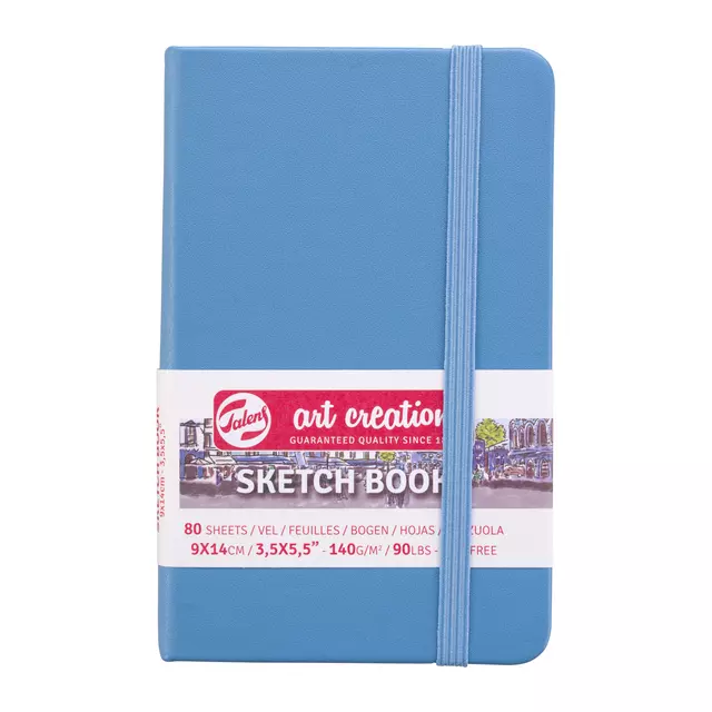 Een Schetsboek Talens Art Creation lichtblauw 9x14cm 140gr 80vel koop je bij KantoorProfi België BV