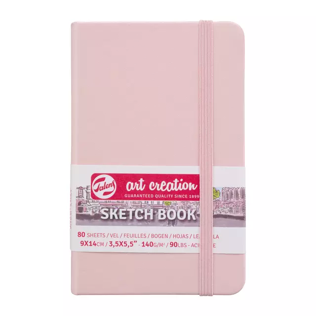 Een Schetsboek Talens Art Creation roze 9x14cm 140gr 80vel koop je bij KantoorProfi België BV