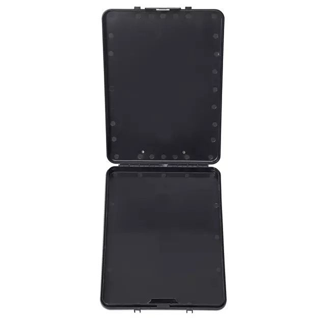 Een Klembordkoffer MAUL slim A4 staand met opbergvak topopening PP zwart koop je bij Goedkope Kantoorbenodigdheden