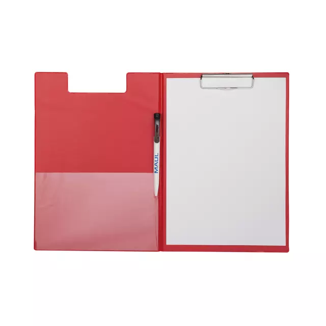 Een Klembordmap MAULpoly A4 staand PP-folie rood koop je bij Goedkope Kantoorbenodigdheden