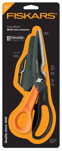 Een Schaar Fiskars 230mm Cuts and More Multi-tool koop je bij Totaal Kantoor Goeree