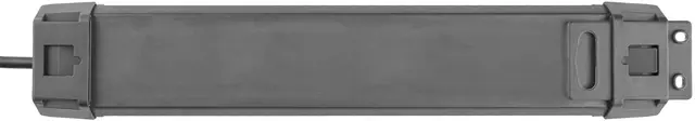 Een Stekkerdoos Brennenstuhl Premium 4 voudig 2 USB kabel H05VV-F 3G1.5 1.8 meter zwart FR/BE koop je bij KantoorProfi België BV