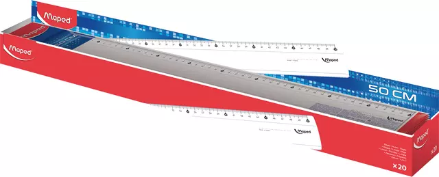 Een Liniaal Maped Classic 50cm koop je bij MV Kantoortechniek B.V.
