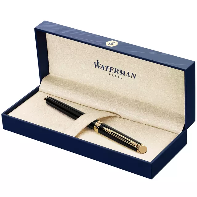 Een Vulpen Waterman Hémisphère mattschwarz GT mittel koop je bij QuickOffice BV