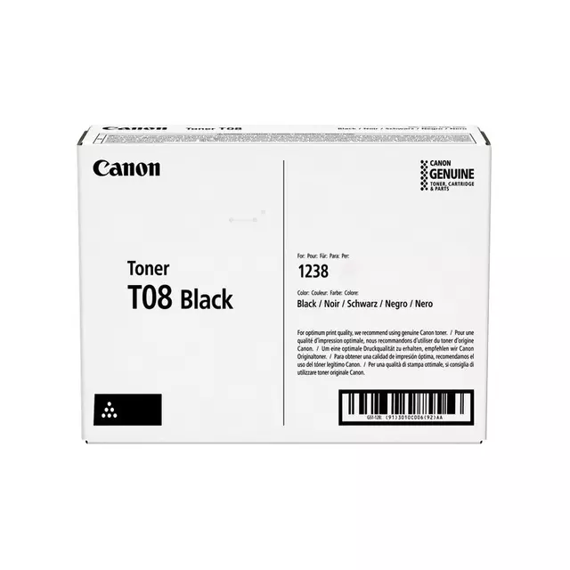 Een Tonercartridge Canon T08 zwart koop je bij Tonerinktshop