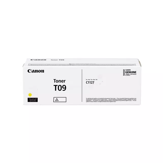 Een Cartouche toner Canon T09 jaune koop je bij Van Hoye Kantoor BV