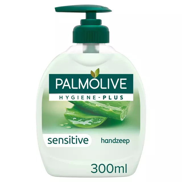 Een Handzeep Palmolive Plus Sensitive met Aloe Milde Verzorging 300ml koop je bij Van Hoye Kantoor BV