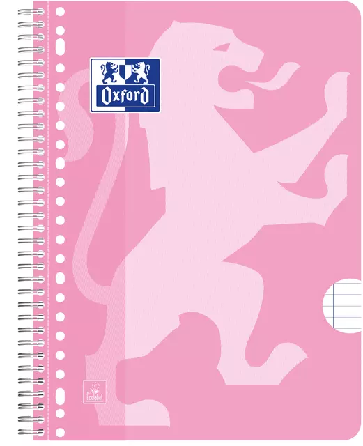 Een Collegeblok Oxford School A4+ lijn 23-gaats 160 pagina's 80gr roze koop je bij KantoorProfi België BV