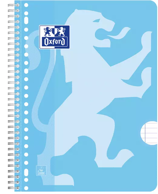 Een Bloc de cours Oxford School A4+ ligné 23 perf 160 pages 80g pastel assorti koop je bij Van Hoye Kantoor BV