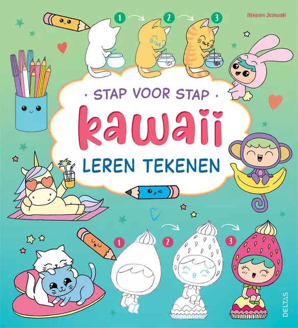 Een Tekenboek Deltas stap voor stap Kawaii koop je bij KantoorProfi België BV