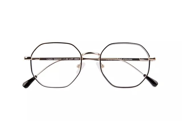 Leesbril I Need You +2.50 dpt Yoko zwart-goud