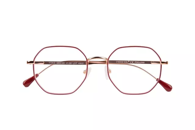 Leesbril I Need You +2.50 dpt Yoko rood-koper