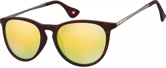 Een Lunettes de soleil Montana Turtle mat Revo verre doré koop je bij Van Hoye Kantoor BV