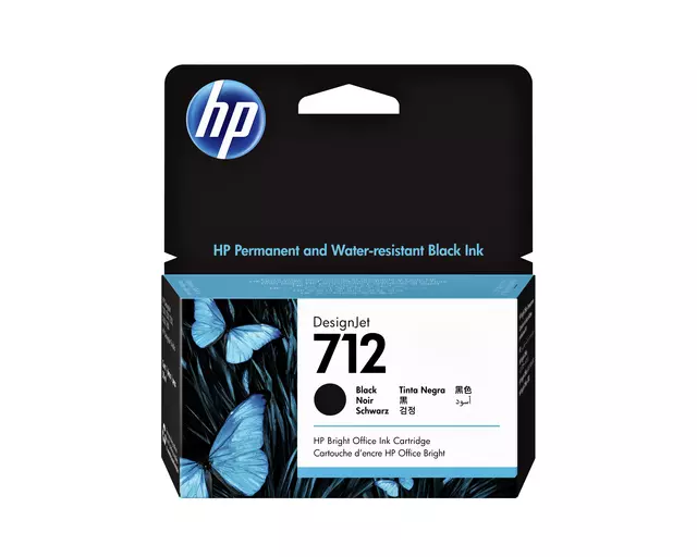 Inktcartridge HP 712 3ED70A zwart