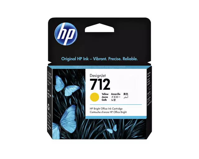 Een Inktcartridge HP 712 3ED69A geel koop je bij KantoorProfi België BV