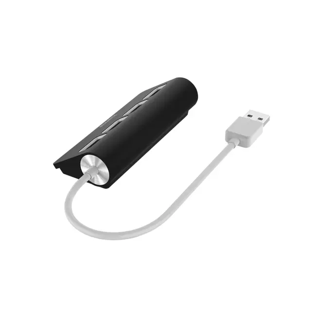Een Hub Hama 4-poorts USB 2.0 zwart koop je bij Goedkope Kantoorbenodigdheden