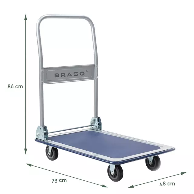Een Transportkar BRASQ inklapbaar 150kg koop je bij MV Kantoortechniek B.V.
