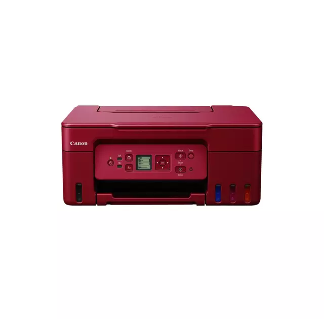 Een Multifunctional inktjet Canon PIXMA G3572 rood koop je bij Van Leeuwen Boeken- en kantoorartikelen