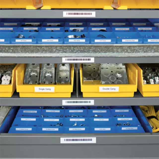 Een Labelprinter Dymo Rhino 4200 industrieel azerty 19mm geel in koffer koop je bij KantoorProfi België BV