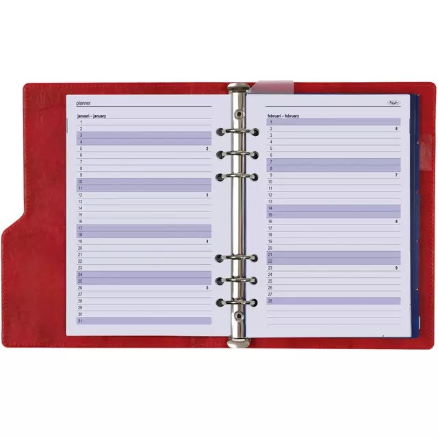 Een Organizer Kalpa Clipbook A5 inclusief agenda 2024-2025 7dagen/2pagina's rood koop je bij EconOffice