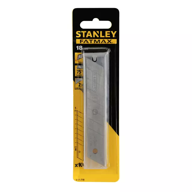 Een Afbreekmes Stanley FATMAX Reserve 18mm (10 stuks) koop je bij NiceSupplies.nl