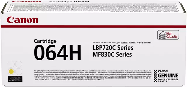 Een Tonercartridge Canon 064H geel koop je bij MV Kantoortechniek B.V.