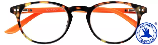 Buy your Reading glasses I Need You Doctor New +2.00 dpt brown - orange at QuickOffice BV