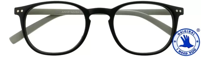 Een Leesbril I Need You +1.00 dpt Junior Selection zwart-grijs koop je bij Van Hoye Kantoor BV