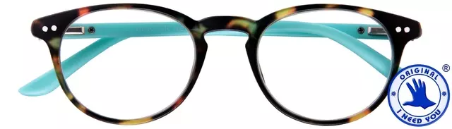 Een Leesbril I Need You +3.00 dpt Dokter New bruin-turquoise koop je bij Unimark Office B.V.