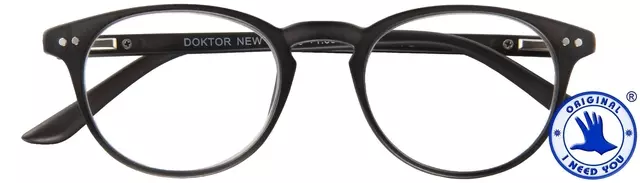 Een Leesbril I Need You +2.00 dpt Dokter New zwart koop je bij Van Hoye Kantoor BV
