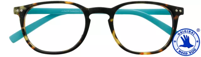 Een Leesbril I Need You +3.00 dpt Junior Selection bruin-turquoise koop je bij EconOffice