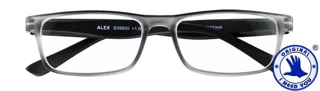 Een Leesbril I Need You +1.50 dpt Alex antraciet-zwart koop je bij Van Hoye Kantoor BV