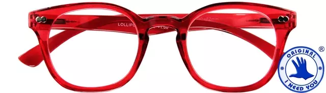 Leesbril I Need You +1.50 dpt Lollipop rood