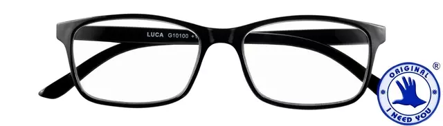 Een Leesbril I Need You +1.50 dpt Luca zwart koop je bij KantoorProfi België BV
